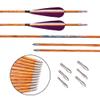 PHILOCS 12-Pack Wood-Look Carbon Hunting Arrows, 29 in, Spine 800 view 2
