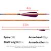 PHILOCS 12-Piece Purple/White Feather Carbon Arrows, 30 in, Spine 700 view 3