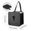 ETANULPEX 1-Pack Hanging Car Trash Can, Portable Hanging Wastebasket with Rear Storage Compartment, Waterproof view 4