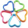 Red Heart Carabiner Keychain Clips, Aluminum Alloy for Camping, Backpacks and Water Bottles view 4
