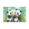 WHJSHOP Placemats with Two Cheerful Panda Pattern, Set of 6, Heat-Resistant view 1