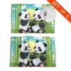 WHJSHOP Placemats with Two Cheerful Panda Pattern, Set of 6, Heat-Resistant view 4