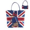 Signare Foldable Tapestry Shopping Bag – Union Jack Paddington view 1