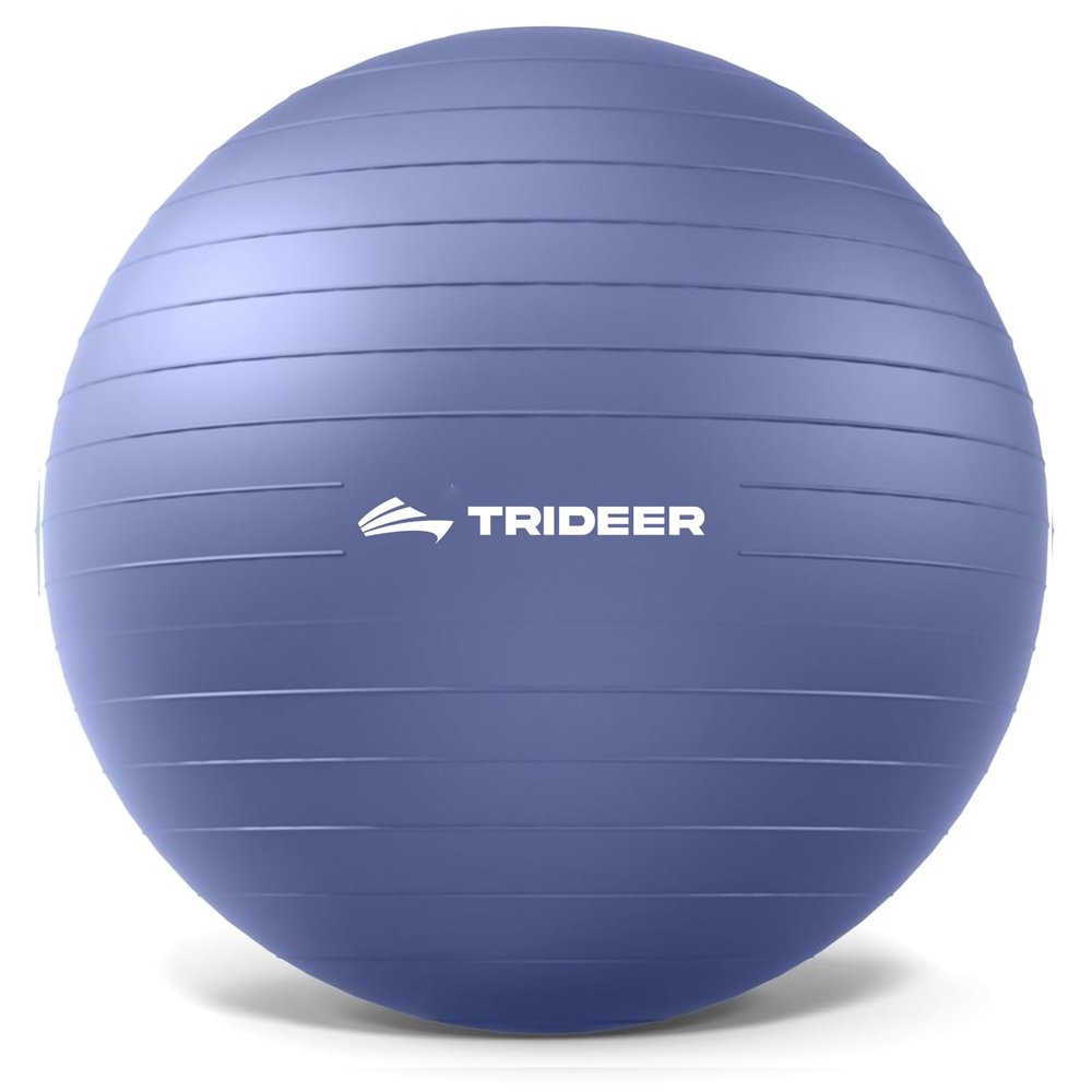 Trideer Exercise Ball, Ergonomic Office & Home Seating Ball, Yoga/Pilates Ball with Pump