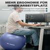 Trideer Exercise Ball, Ergonomic Office & Home Seating Ball, Yoga/Pilates Ball with Pump view 2