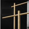 Freestanding Copper Towel Rack with Marble Base, 2-Tier, Gold, 50 x 20 x 88 cm view 3