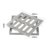 Stainless Steel Drain Grate for Residential and Municipal Drainage Solutions (200 x 200 x 20 x 2 mm) view 4