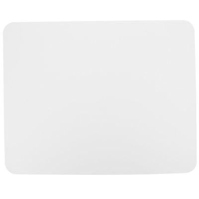 Happyyami White PU Leather Mouse Pad, Non-Slip, for Gaming Enthusiasts