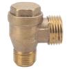 Akozon 2-Way 1/2 x 3/8 Brass Pneumatic Check Valve for Air Compressors view 1
