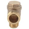 Akozon 2-Way 1/2 x 3/8 Brass Pneumatic Check Valve for Air Compressors view 2
