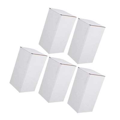 White Shipping Boxes, 5-Pack, Foldable and Sturdy