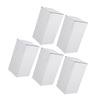 White Shipping Boxes, 5-Pack, Foldable and Sturdy view 1