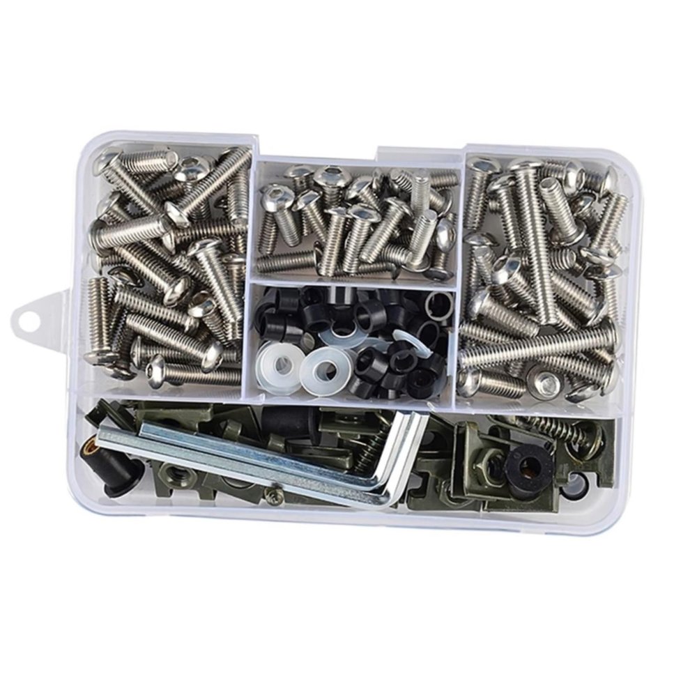 GTVRFLOKI Compatible with Suzuki V-Strom 1000/650 Motorcycle Fairing Screw Set, 177-Piece (B)