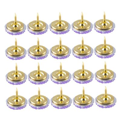 Veemoon 20-Piece Round Push Pins, Small Map Tacks for Cork Boards and Maps