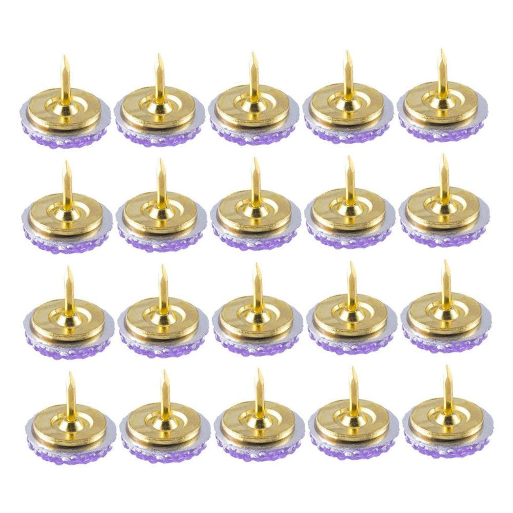 Veemoon 20-Piece Round Push Pins, Small Map Tacks for Cork Boards and Maps