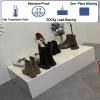 Square Display Pedestal Stand, Black, 40 x 40 x 10 cm view 3