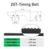 2-Pack 2GT Closed-Loop Timing Belts, 2GT-194 mm, 30 mm, Rubber, for 3D Printers view 2