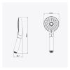 VNJUGF Water-Saving Shower Head, 3 Modes, Massage Sprayer, Wanglan view 3