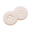 30 Round Resin Buttons, 4-Hole, Beige, 18 mm view 1
