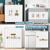 Highdi Cabinet Curtain, Dust-Resistant, Self-Adhesive Privacy Curtain for Kitchen Cabinets, Wardrobes and Bookshelves (Bread Machine, W70 x H90 cm) view 2