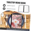 PRETYZOOM Transparent PVC 6-Page Menu Folder with Protective Corners view 3