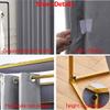 Generic Temporary Changing Room for Clothing Stores, Mobile Changing Room with Privacy Curtain, Brown, 100 x 80 x 200 cm view 3