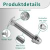 DSM Carriage Bolts M5 x 50 mm Set, DIN 603, 2 pcs., A2 Stainless Steel view 2
