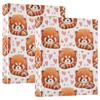 Panda Heart Ring Binder, 3.8 cm, for 200 Sheets, Fun Clipboard, Round Ring Binder, 31.5 x 27 x 6 cm, 2-Pack view 1