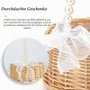 AWAOVV Rustic Rattan Flower Girl Basket with Beaded Handle view 2
