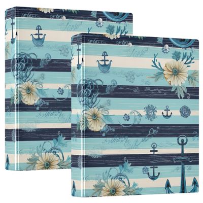 3-Ring Binder, 3.8 cm, Holds 200 Sheets, Animal Prints, 31.5 x 27 x 6 cm, 2-Pack