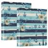 3-Ring Binder, 3.8 cm, Holds 200 Sheets, Animal Prints, 31.5 x 27 x 6 cm, 2-Pack view 1