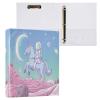 3-Ring Binder with Astronauts Riding Unicorns, 3.8 cm Rings, 200 Sheets, 2-Pack view 3