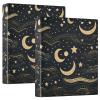 2-Pack 3-Ring Binders, Indian Moon and Stars, 200 Sheets, 1.5-Inch Round Rings view 1