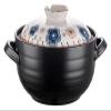Japanese-Style Floral Lidded Casserole Pot, Black C, 31.5 × 24.5 × 14.5 cm view 1