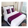 Luxurious European-Style Hotel Bed Runner, Elegant Bed Decor, Table Runner, Pillow Cover, Simple Bed Flag, Home and Wedding Decor (Qianzise, 45 x 180 cm, 1 Piece) view 1