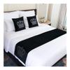 Luxurious European-Style Hotel Bed Runner, Elegant Bed Decor, Table Runner, Pillow Cover, Simple Bed Flag, Home and Wedding Decor (Qianzise, 45 x 180 cm, 1 Piece) view 3
