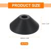 QUARKZMAN 10-Piece M6 Rubber Conical Washers, Non-Slip Sealing Gaskets for Toilet Tank-to-Bowl Bolts and Toilet Repair, Black view 2