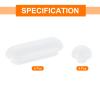 QUARKZMAN 8-Piece Toilet Seat Bumper Set, Non-Slip Plastic Bumpers, White view 3