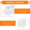 QUARKZMAN 8-Piece Toilet Seat Bumper Set, Non-Slip Plastic Bumpers, White view 4