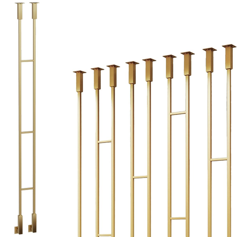 Indoor/Outdoor L-Shaped Stair Railing Baluster Post, 40–240 cm