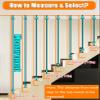 Indoor/Outdoor L-Shaped Stair Railing Baluster Post, 40–240 cm view 4