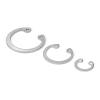 304 Stainless Steel C-Type Internal Retaining Ring Clamp, M37, 3 Pieces view 4