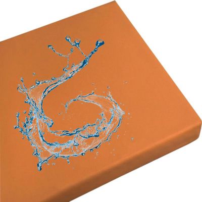 MSNCS Waterproof Bench Cushion, Orange, 180 x 30 x 5 cm