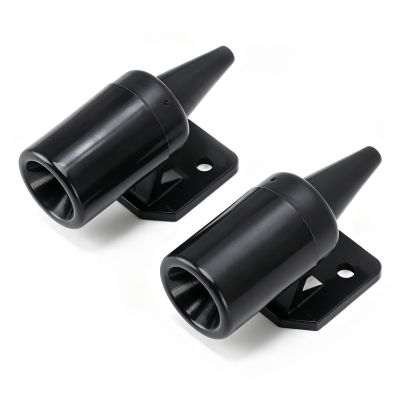 CHEOTIME 1 Pair Vehicle Deer Warning Whistles, Ultrasonic Wildlife Warning System, Black