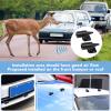 CHEOTIME 1 Pair Vehicle Deer Warning Whistles, Ultrasonic Wildlife Warning System, Black view 3