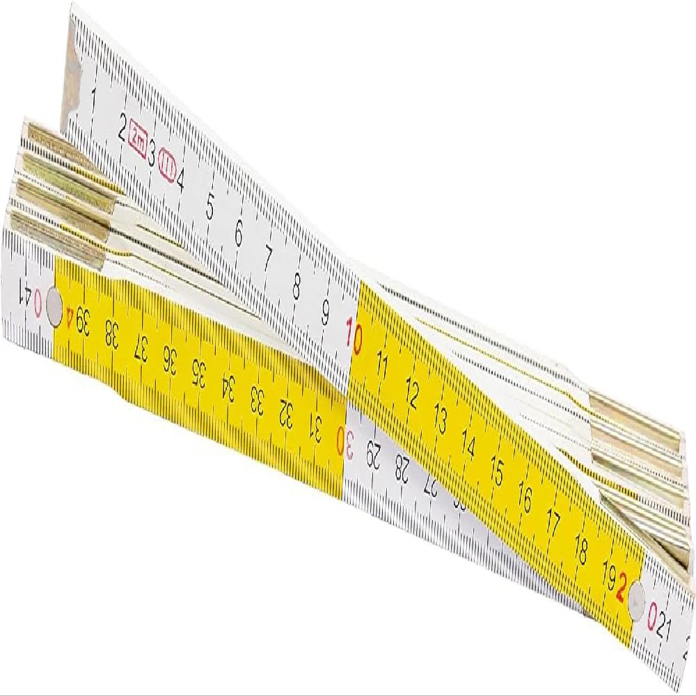 Kippen 1163BX Two-Color Wooden Folding Rule, 2 m