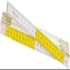 Kippen 1163BX Two-Color Wooden Folding Rule, 2 m view 1