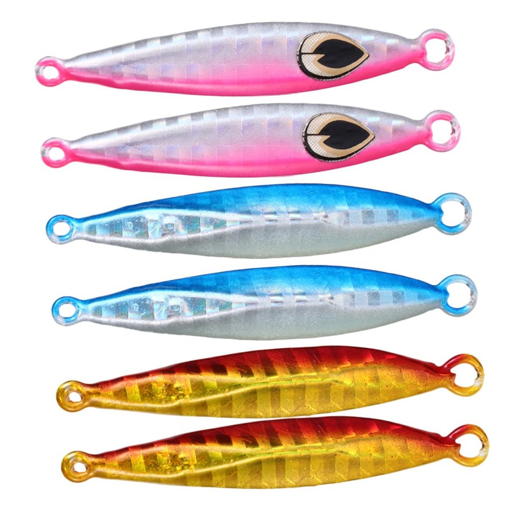 TOYANDONA 6-Piece Fish Lures, Lifelike Design, Random Style, for Deep-Sea, Boat, and Coastal Fishing