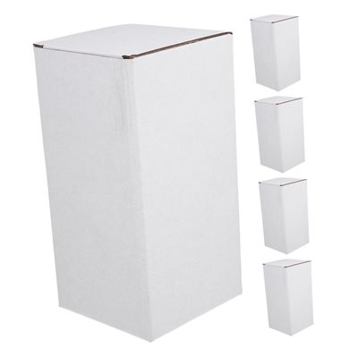White Corrugated Cardboard Boxes, 5-Pack, for Shipping and Transport