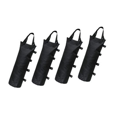 TOYANDONA 4-Pack Sandbags, 600D Oxford Fabric, for Securing Awnings and Gazebos, Black